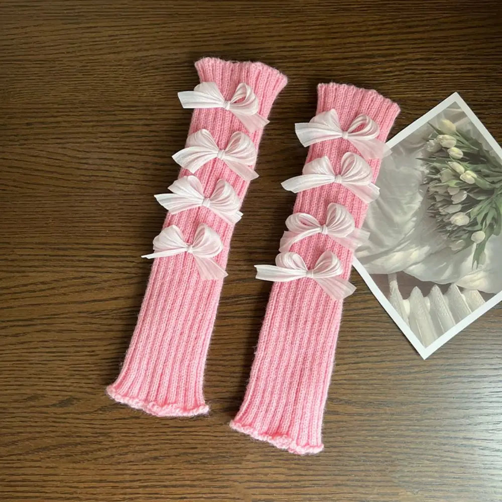 Elastic Solid Color Bow Knitted Gloves Gothic JK Arm Warmers Hand Sleeve Y2k Fingerless Gloves Winter
Elastic Solid Color Bow Knitted Gloves Gothic JK Arm Warmers Hand Sleeve Y2k Fingerless Gloves Winter
