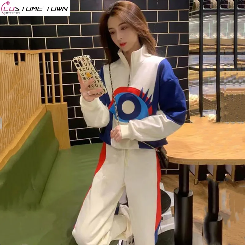 European and American sports suit women's 2025 autumn and winter new fashion design printed two-piece set
European and American sports suit women's 2025 autumn and winter new fashion design printed two-piece set