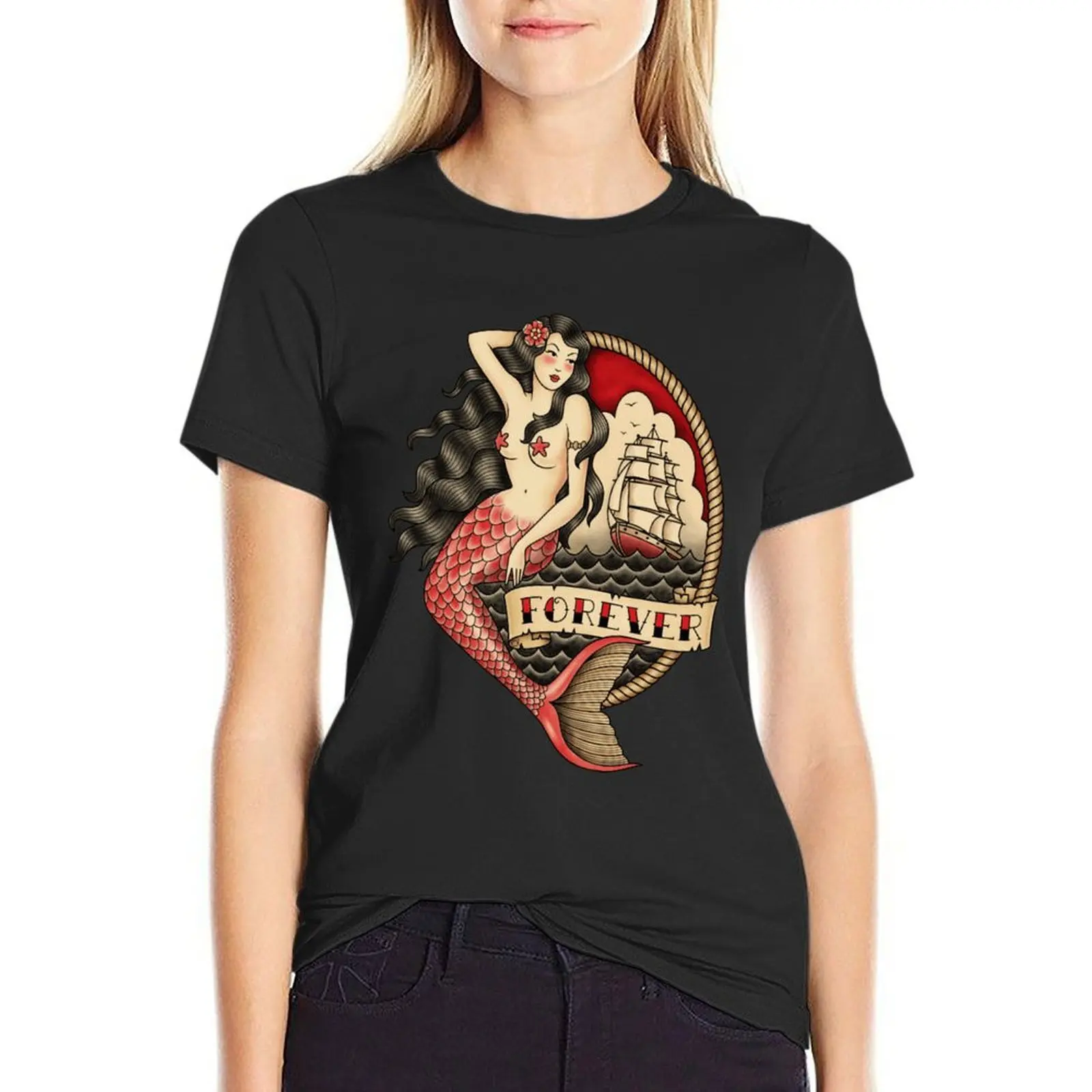 Mermaid Tattoo Classic . T-Shirt animal print shirt for girls customs Aesthetic clothing white t shirts for Women
Mermaid Tattoo Classic . T-Shirt animal print shirt for girls customs Aesthetic clothing white t shirts for Women