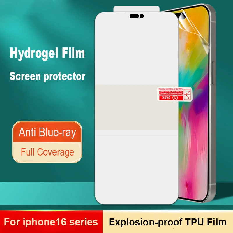100pcs Anti Blue Light Hydrogel Film for iphone 16 Pro Max 16Plus 16Pro 16E Soft TPU Full Cover Mobile Phone Screen Protector
100pcs Anti Blue Light Hydrogel Film for iphone 16 Pro Max 16Plus 16Pro 16E Soft TPU Full Cover Mobile Phone Screen Protector