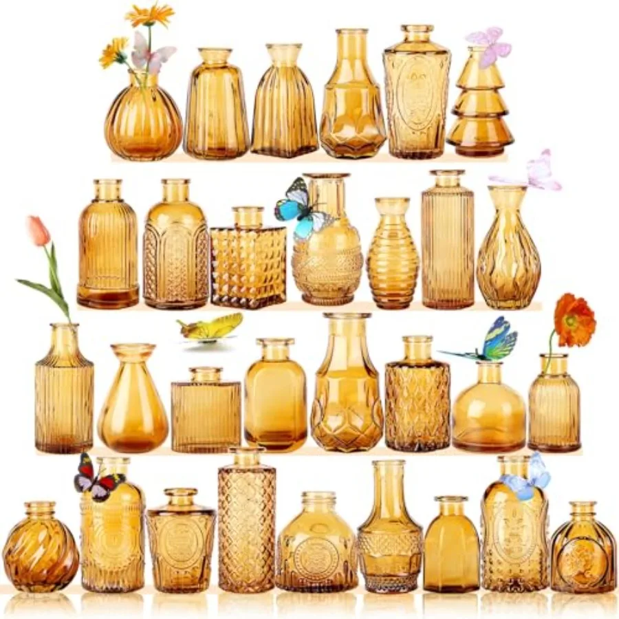 Glass Bud Vases, Small Vase for Flower, Vases for Centerpieces, Vintage Mini Vases for Wedding Decor, Home Table Decorations Di
Glass Bud Vases, Small Vase for Flower, Vases for Centerpieces, Vintage Mini Vases for Wedding Decor, Home Table Decorations Di