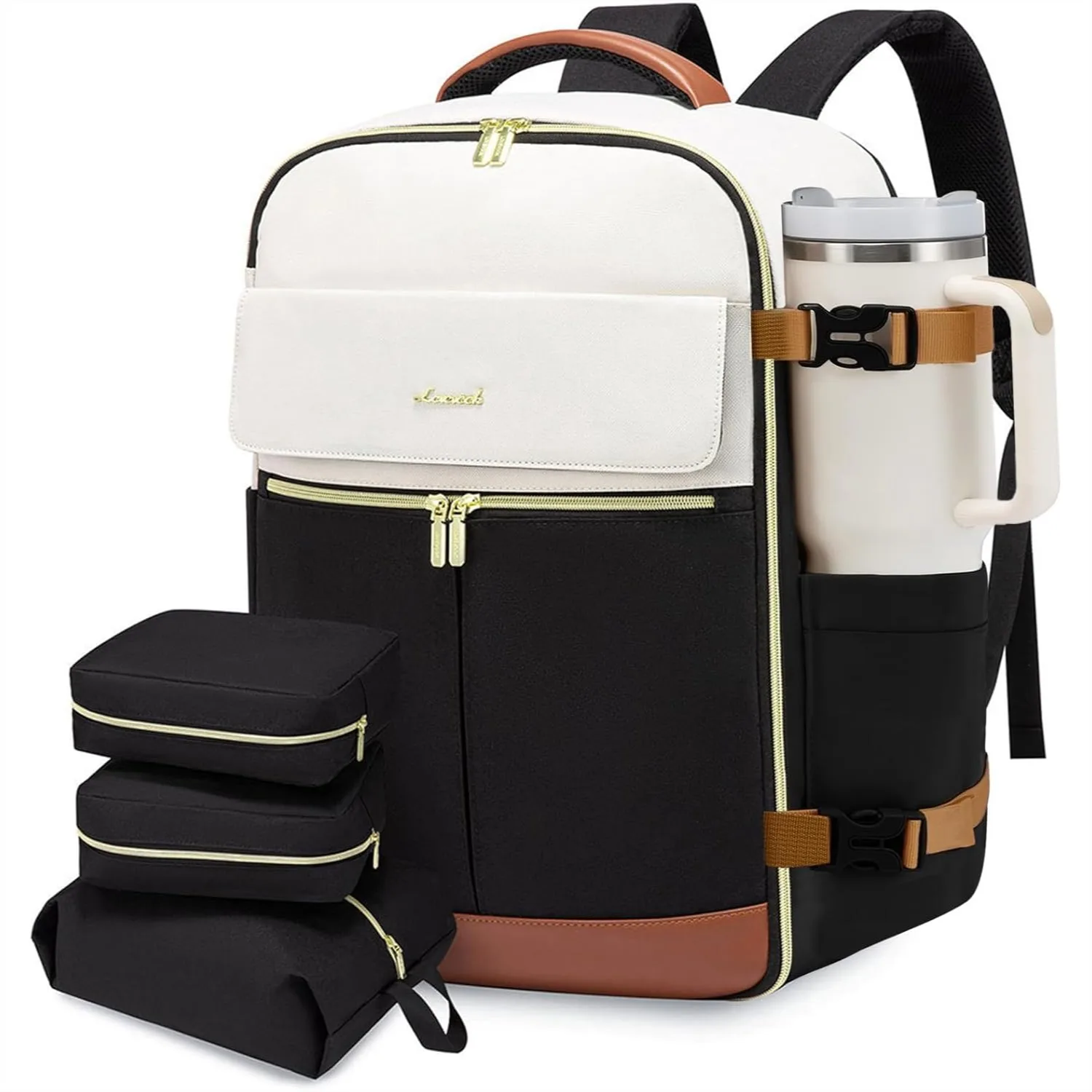 40L Travel Backpack for Women, TSA Carry On Flight Approved Personal Item Daypack with 3 Packing Cubes, Water Resistant Weekend
40L Travel Backpack for Women, TSA Carry On Flight Approved Personal Item Daypack with 3 Packing Cubes, Water Resistant Weekend