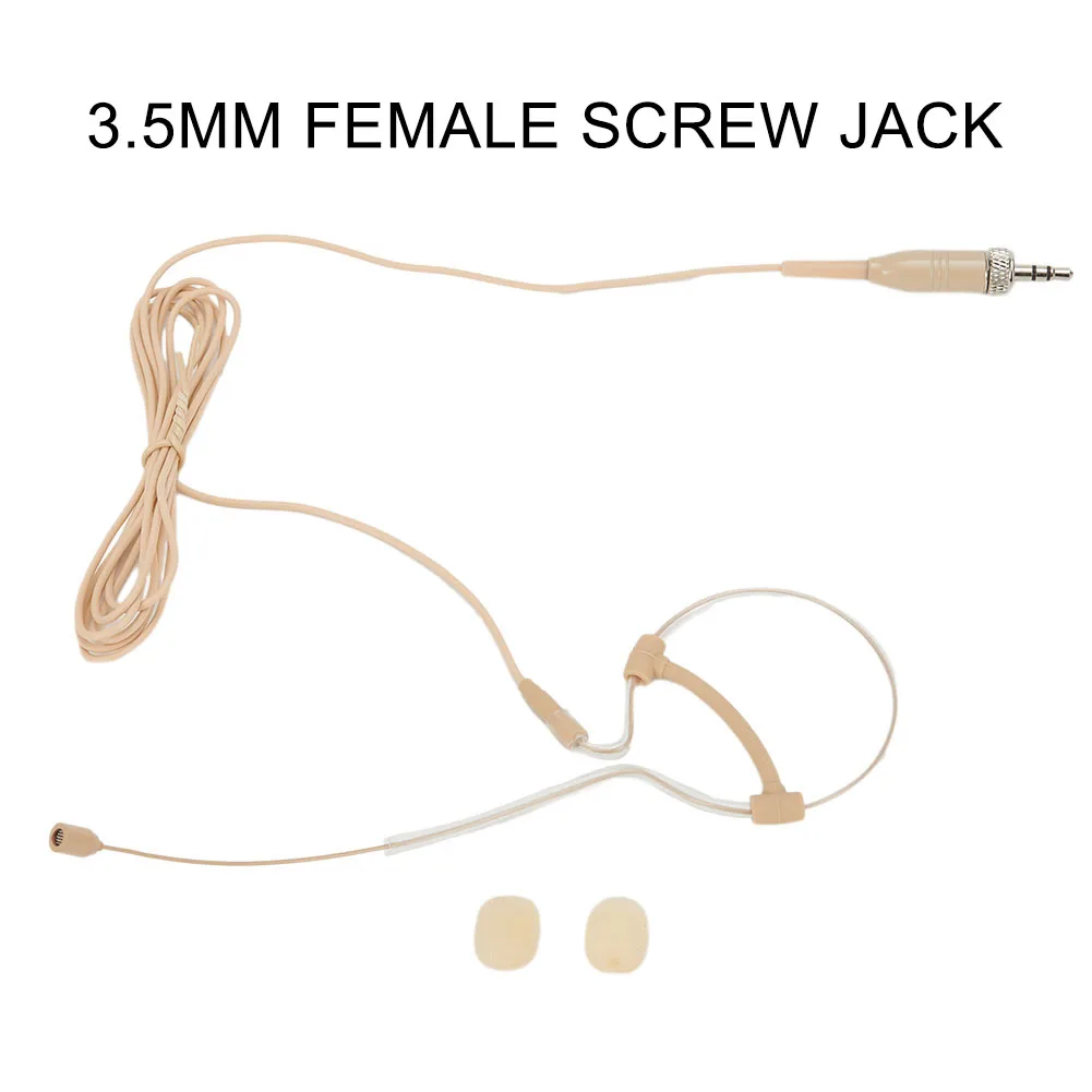 Condenser Headset Microphone 3.5mm Jack TRS Locking Mic For Wireless Body Pack Single Ear Hook Headworn Mic
Condenser Headset Microphone 3.5mm Jack TRS Locking Mic For Wireless Body Pack Single Ear Hook Headworn Mic