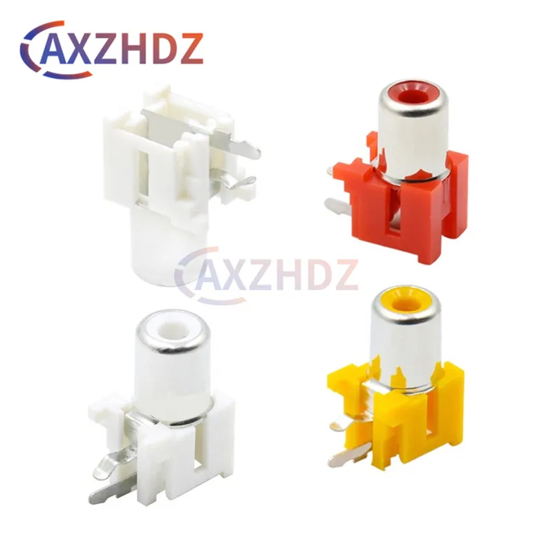 10PCS AV-8.4-5 2x Holes 2Pins RCA Sockets 90Degree Audio Video Connecctors Jacks Yellow White Red
10PCS AV-8.4-5 2x Holes 2Pins RCA Sockets 90Degree Audio Video Connecctors Jacks Yellow White Red