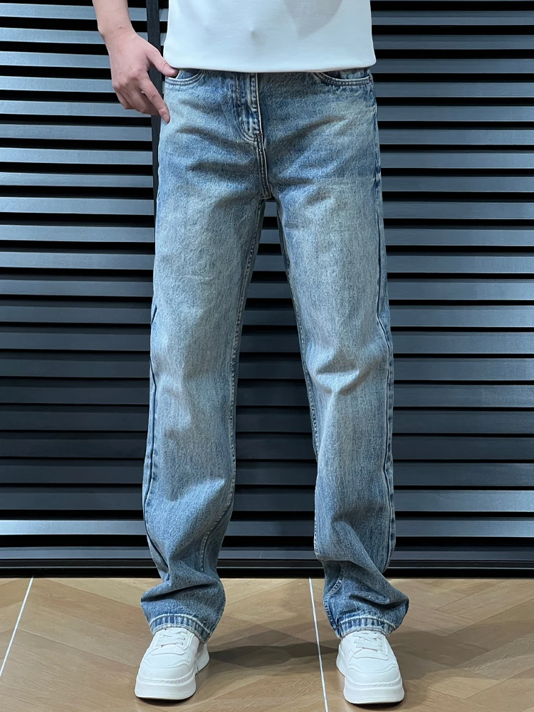 Trendy Loose Men's Jeans Casual Clean Version Straight Leg Pants Fashionable All-Match Long Trousers Spring Summer New Arrival
Trendy Loose Men's Jeans Casual Clean Version Straight Leg Pants Fashionable All-Match Long Trousers Spring Summer New Arrival