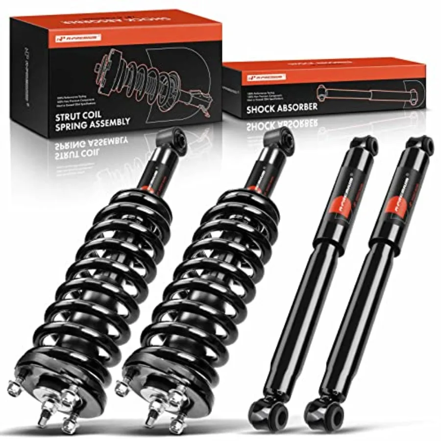 Set of 4 Front and Rear Complete Shock Absorber Strut and Coil Spring Assembly for Tacoma 19952004 4WD RWD Compatible with Driv
Set of 4 Front and Rear Complete Shock Absorber Strut and Coil Spring Assembly for Tacoma 19952004 4WD RWD Compatible with Driv