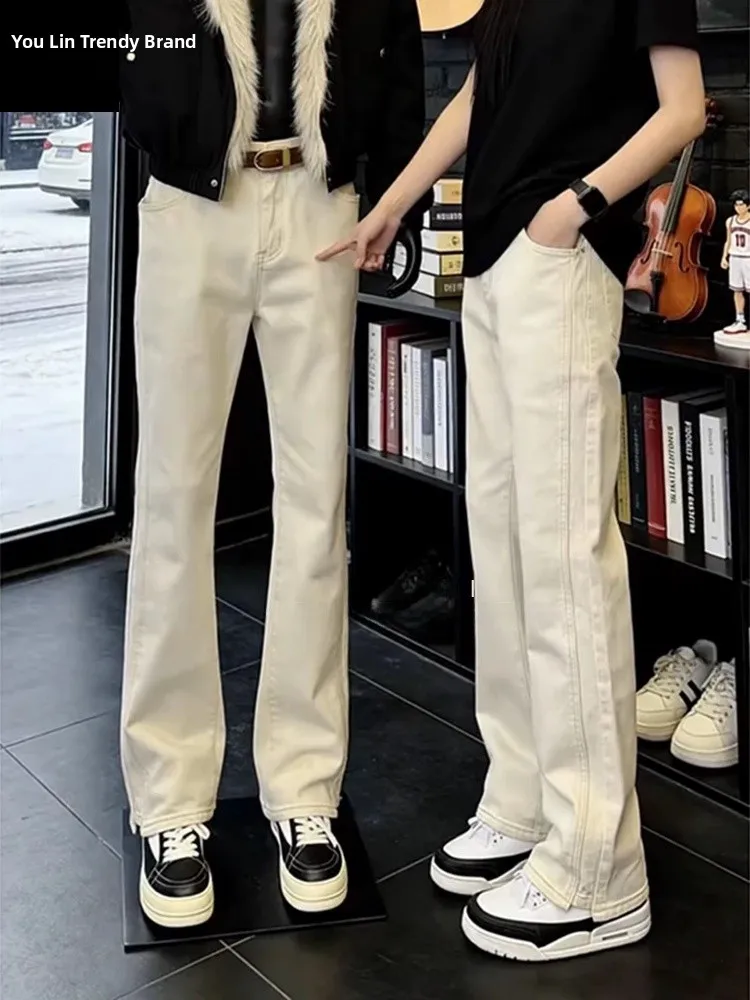 Cleanfit Light Beige Flared Straight Leg Jeans Men's Winter American Vibe Long Leg Slim Fit Jeans Youth Casual Wear
Cleanfit Light Beige Flared Straight Leg Jeans Men's Winter American Vibe Long Leg Slim Fit Jeans Youth Casual Wear