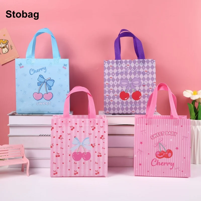 StoBag 8/20pcs Cartoon Cherry Non-woven Gift Tote Bags Cute Handbag Fabric Packaging Kids Waterproof Storage Reusable Pouch
StoBag 8/20pcs Cartoon Cherry Non-woven Gift Tote Bags Cute Handbag Fabric Packaging Kids Waterproof Storage Reusable Pouch