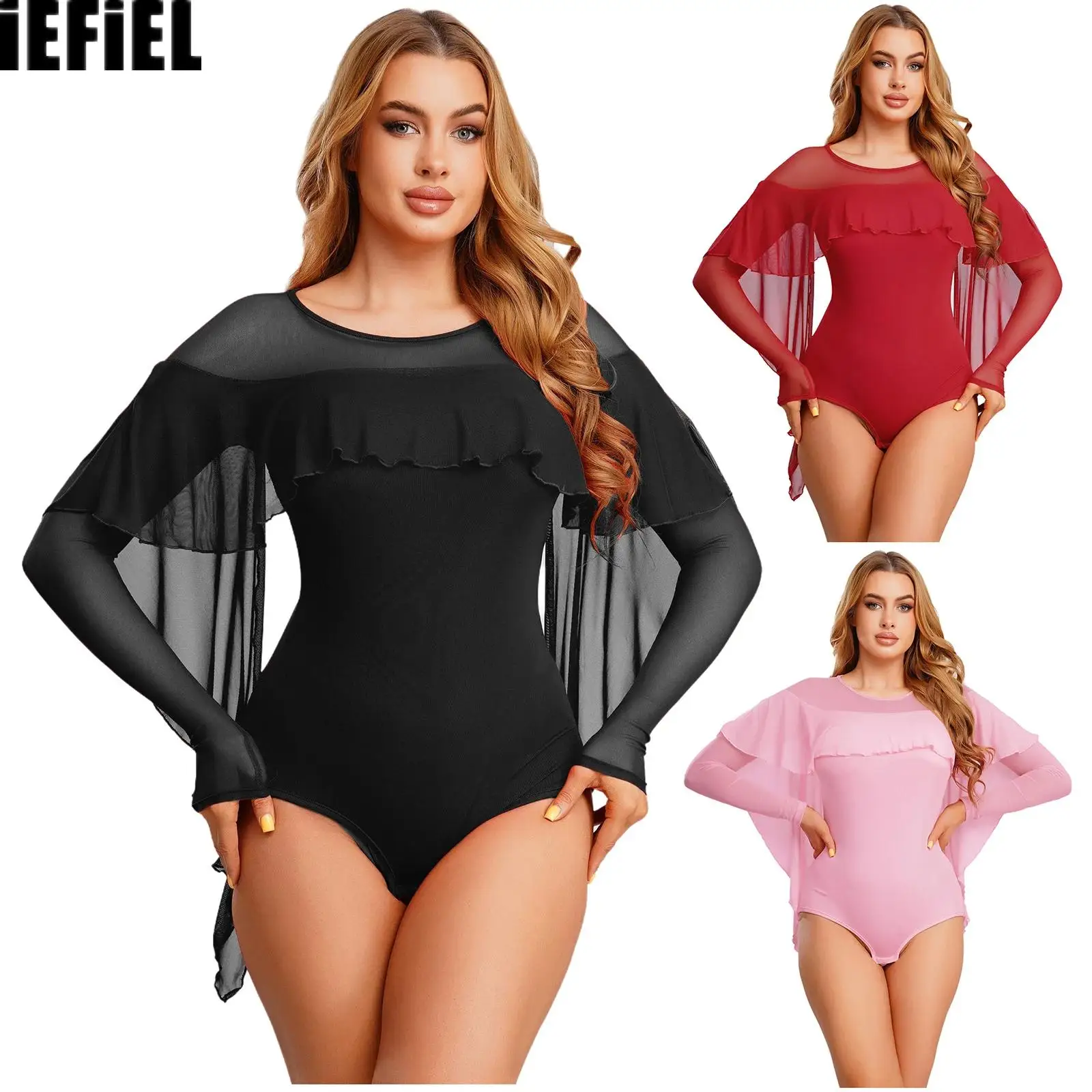 Womens Lyrical Patchwork Dance Bodysuit Mesh Irregular Overlay Long Sleeve Openable Crotch Leotard Modern Dance Costume
Womens Lyrical Patchwork Dance Bodysuit Mesh Irregular Overlay Long Sleeve Openable Crotch Leotard Modern Dance Costume