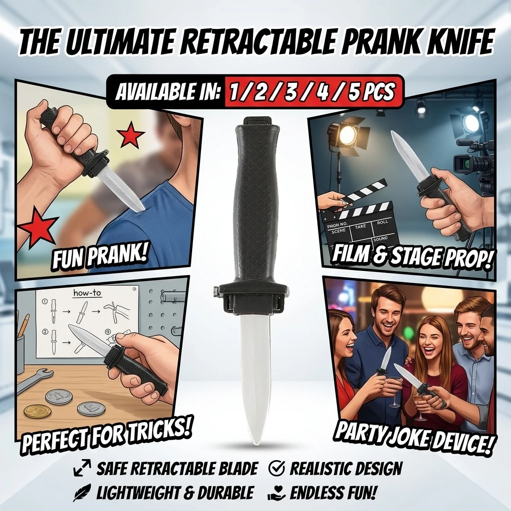 1/2/3/4/5 Pcs Plastic Halloween Retractable Fake Knife Props, Suitable for Pranks, Scary Prank Toys Funny Interesting Gift
1/2/3/4/5 Pcs Plastic Halloween Retractable Fake Knife Props, Suitable for Pranks, Scary Prank Toys Funny Interesting Gift