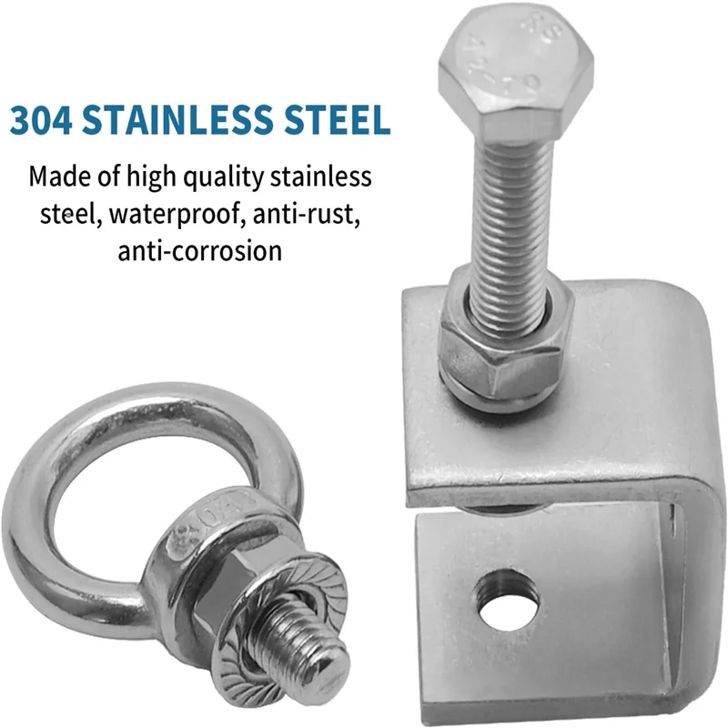 Hot Sale- Clamp With M8 Screw Ring 6 Pcs 1" 25Mm Stainless Steel C-Clamps I- Design U-Clamps
Hot Sale- Clamp With M8 Screw Ring 6 Pcs 1" 25Mm Stainless Steel C-Clamps I- Design U-Clamps