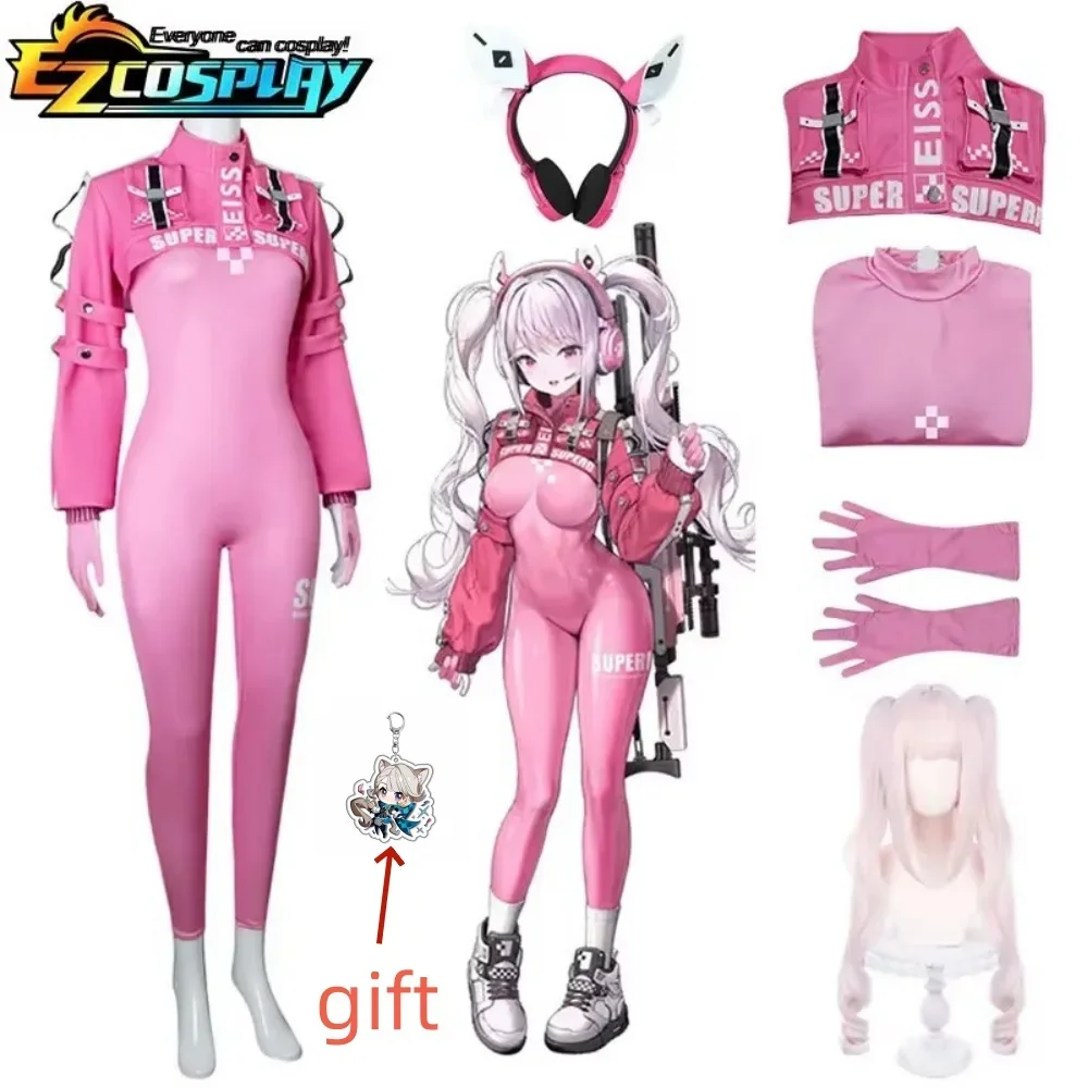 Nikki Alice Cosplay Costume Bodysuit with Ear Gloves Wig Cosplay Latex Cat suit Jumpsuit Jacket Suit
Nikki Alice Cosplay Costume Bodysuit with Ear Gloves Wig Cosplay Latex Cat suit Jumpsuit Jacket Suit