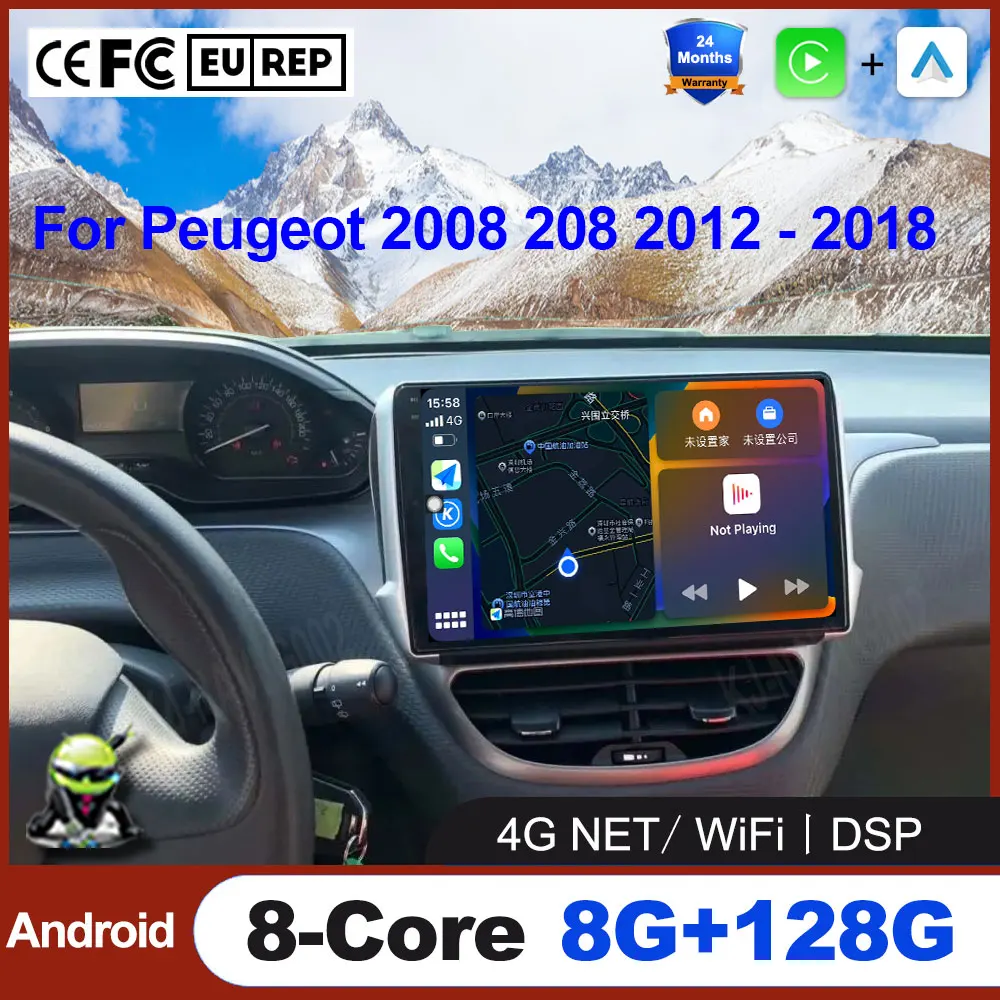 For Peugeot 2008 208 2012 - 2018 Multimedia Player GPS Navigation Wireless Carplay IPS QLED Touch Screen Auto Stereo Android 16
For Peugeot 2008 208 2012 - 2018 Multimedia Player GPS Navigation Wireless Carplay IPS QLED Touch Screen Auto Stereo Android 16