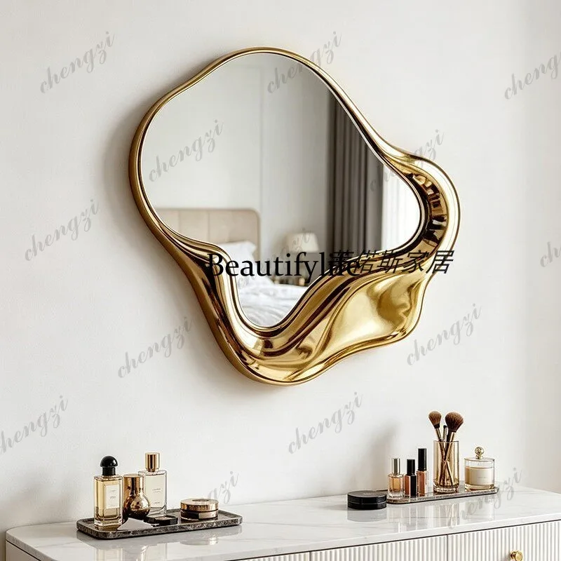 H134 irregular bathroom mirror, wall-mounted irregular makeup mirror, living room decorative mirror
H134 irregular bathroom mirror, wall-mounted irregular makeup mirror, living room decorative mirror