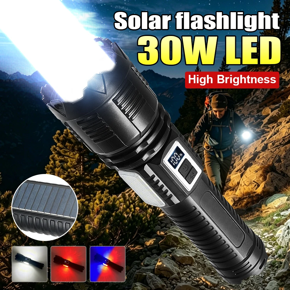 High Brightness Climbing Flashlight Solar Rechargeable Buit in18650 Battery Protable LED Spotlights Outdoor Climbing Accessories
High Brightness Climbing Flashlight Solar Rechargeable Buit in18650 Battery Protable LED Spotlights Outdoor Climbing Accessories