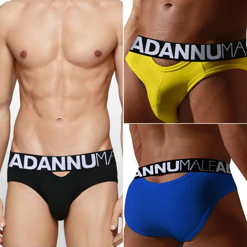Solid color, simple, new open-hole briefs, low-rise cotton underpants, breathable briefs AD7125
Solid color, simple, new open-hole briefs, low-rise cotton underpants, breathable briefs AD7125