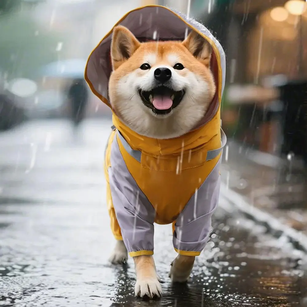 Водонепроницаемый дождевик для собак с четырьмя лапами и капюшоном, дышащая куртка-дождевик для собак S-XXL, накидка от дождя для собак, аксессуары для собак
Водонепроницаемый дождевик для собак с четырьмя лапами и капюшоном, дышащая куртка-дождевик для собак S-XXL, накидка от дождя для собак, аксессуары для собак