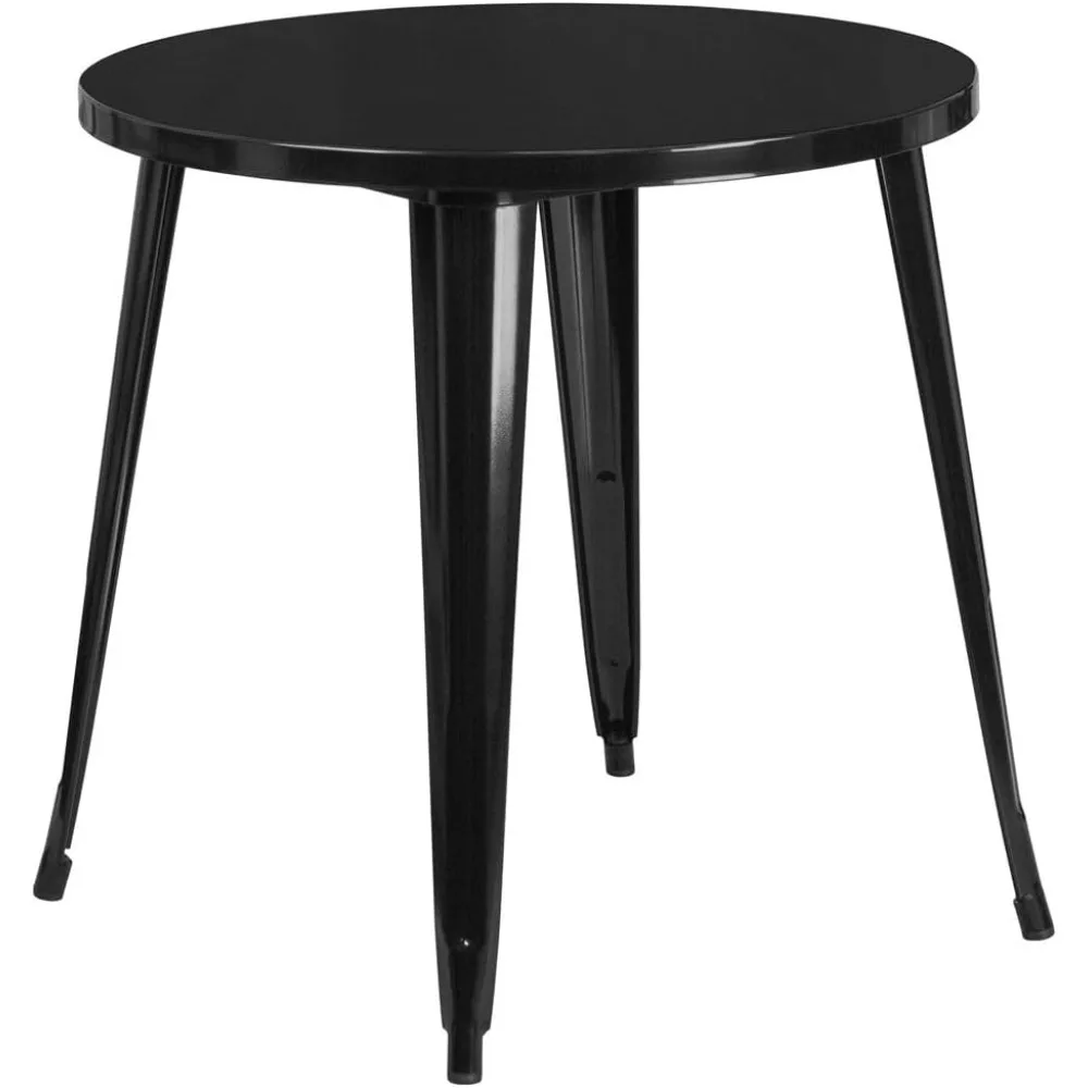 Jeffrey Commercial Grade 30" Round Black Metal Indoor-Outdoor Table
Jeffrey Commercial Grade 30" Round Black Metal Indoor-Outdoor Table