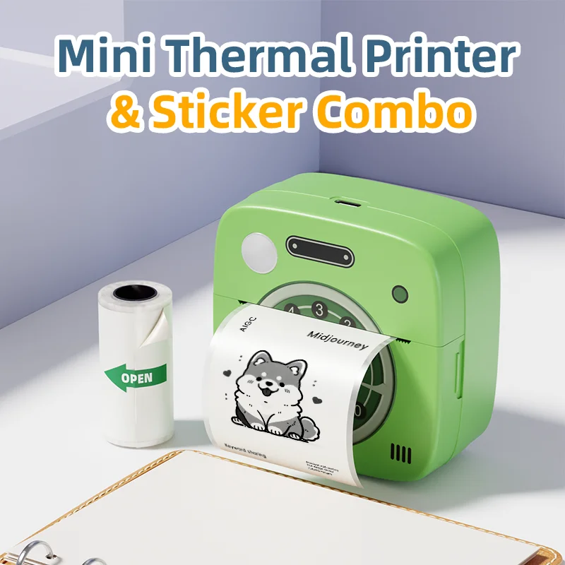 M1 Portable Mini Printers for Stickers Multifunctional Thermal Printer Self-adhesive Label Maker Printer Code Tag Memo Journal
M1 Portable Mini Printers for Stickers Multifunctional Thermal Printer Self-adhesive Label Maker Printer Code Tag Memo Journal