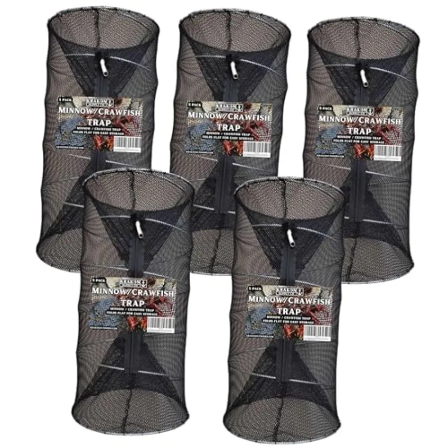 Fishing Bait Trap Crawdad Minnow Trap 4 inch Large Folding Collapsible Heavy Duty Crawfish Bait Fish Shrimp Lobster Cast Net
Fishing Bait Trap Crawdad Minnow Trap 4 inch Large Folding Collapsible Heavy Duty Crawfish Bait Fish Shrimp Lobster Cast Net