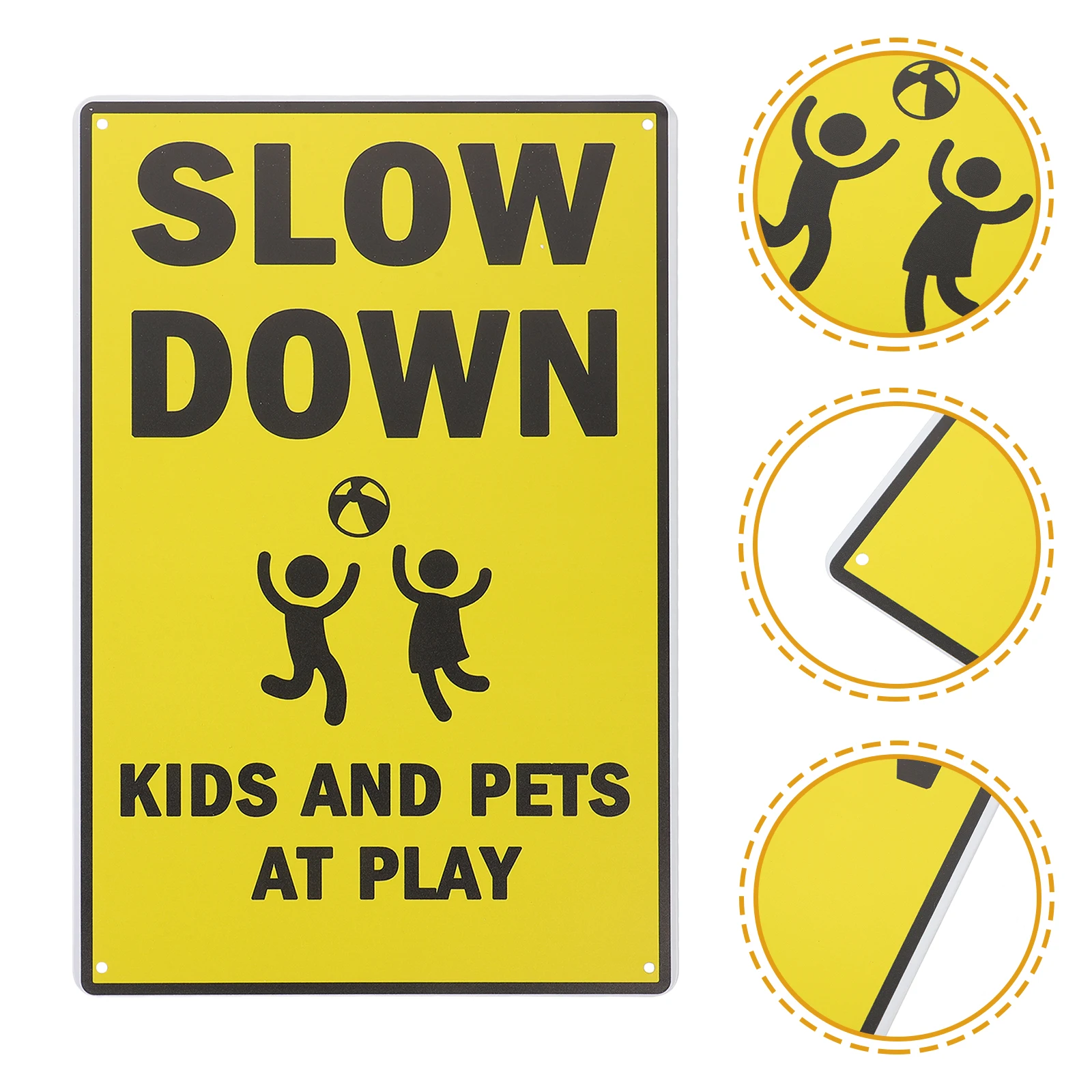 Street Signs Safety Slow down Warning Children Playing Wall Decoration Kids Yellow Traffic
Street Signs Safety Slow down Warning Children Playing Wall Decoration Kids Yellow Traffic