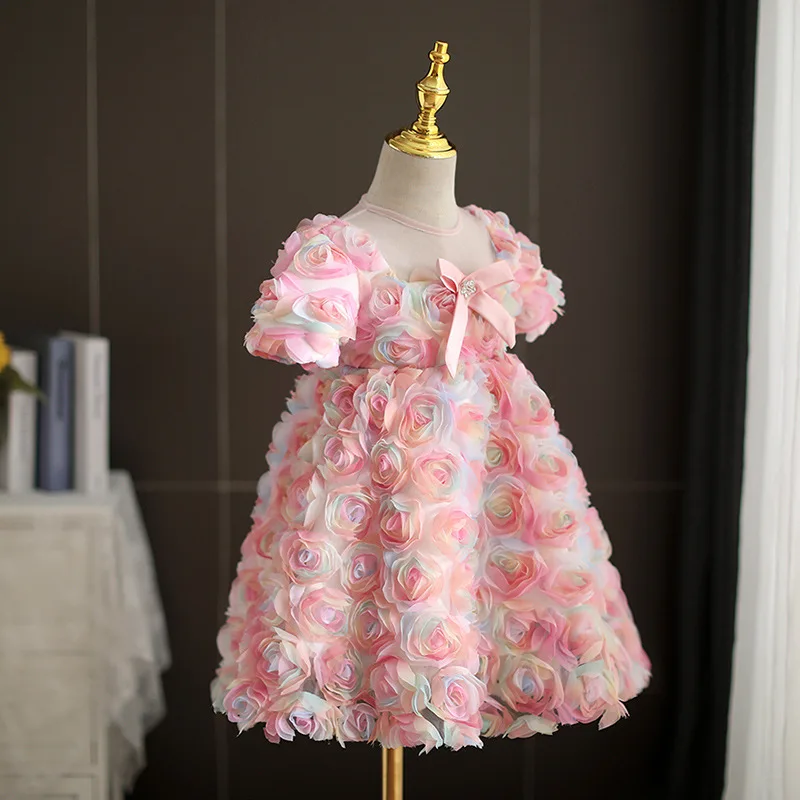 Pink Flowers Birthday Party Dress for Little Girls Holidays Eid Luxury Short Evening Gowns Wedding Formal Dresses Pageant Kids
Pink Flowers Birthday Party Dress for Little Girls Holidays Eid Luxury Short Evening Gowns Wedding Formal Dresses Pageant Kids