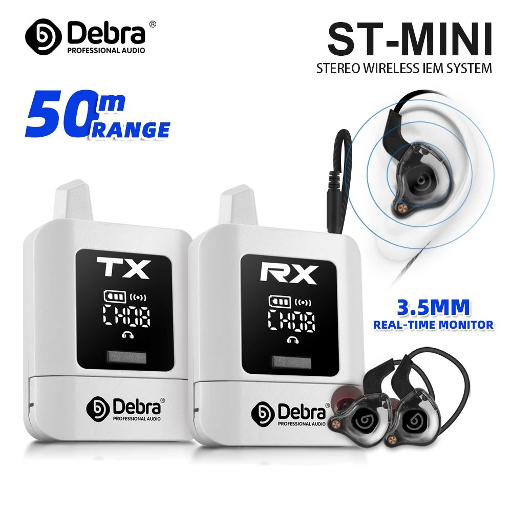 Беспроводная система внутриканального монитора Debra Audio, переносная стерео UHF IEM, перезаряжаемая для музыкального аудиомониторинга, прямая трансляция
Беспроводная система внутриканального монитора Debra Audio, переносная стерео UHF IEM, перезаряжаемая для музыкального аудиомониторинга, прямая трансляция