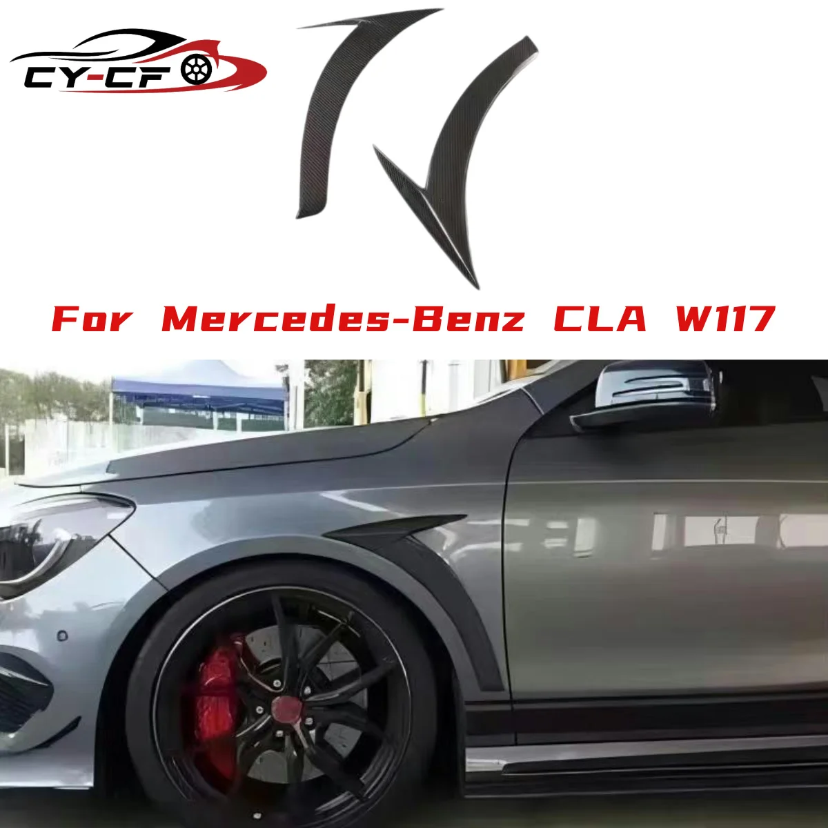 For Mercedes Benz CLA Class W117 CLA260 CLA200 CLA250 Carbon Fiber Front Fender Vent Fin Trim Covers Side vents Car Body Kit
For Mercedes Benz CLA Class W117 CLA260 CLA200 CLA250 Carbon Fiber Front Fender Vent Fin Trim Covers Side vents Car Body Kit