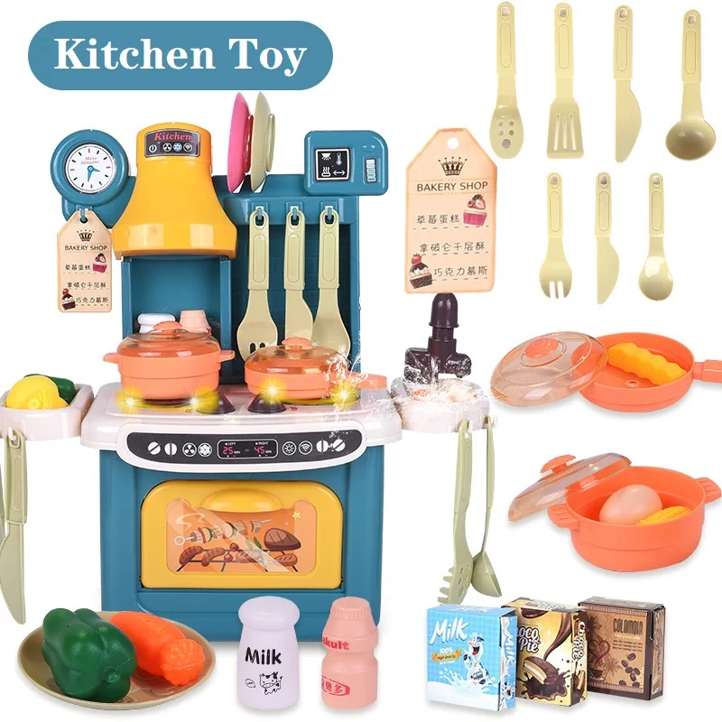 Children Kitchen Toys Furniture Simulation Dinnerware Boys Girls Kids Education Play Tool Christmas Gift Electrical Cooking Food
Children Kitchen Toys Furniture Simulation Dinnerware Boys Girls Kids Education Play Tool Christmas Gift Electrical Cooking Food