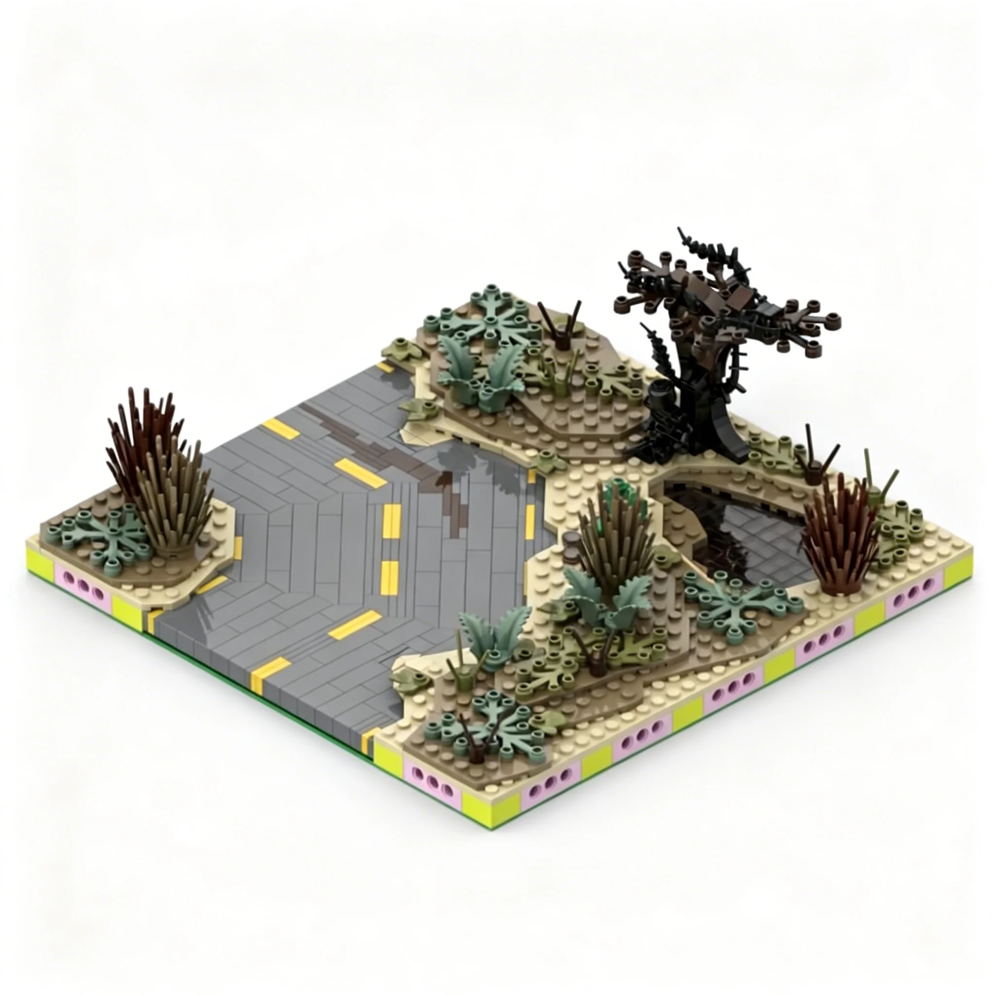 613pcs MOC MILS Wasteland Road Curve Studs Modular Streetscape Model Building Blocks Architecture Toys Christmas Gift Education
613pcs MOC MILS Wasteland Road Curve Studs Modular Streetscape Model Building Blocks Architecture Toys Christmas Gift Education