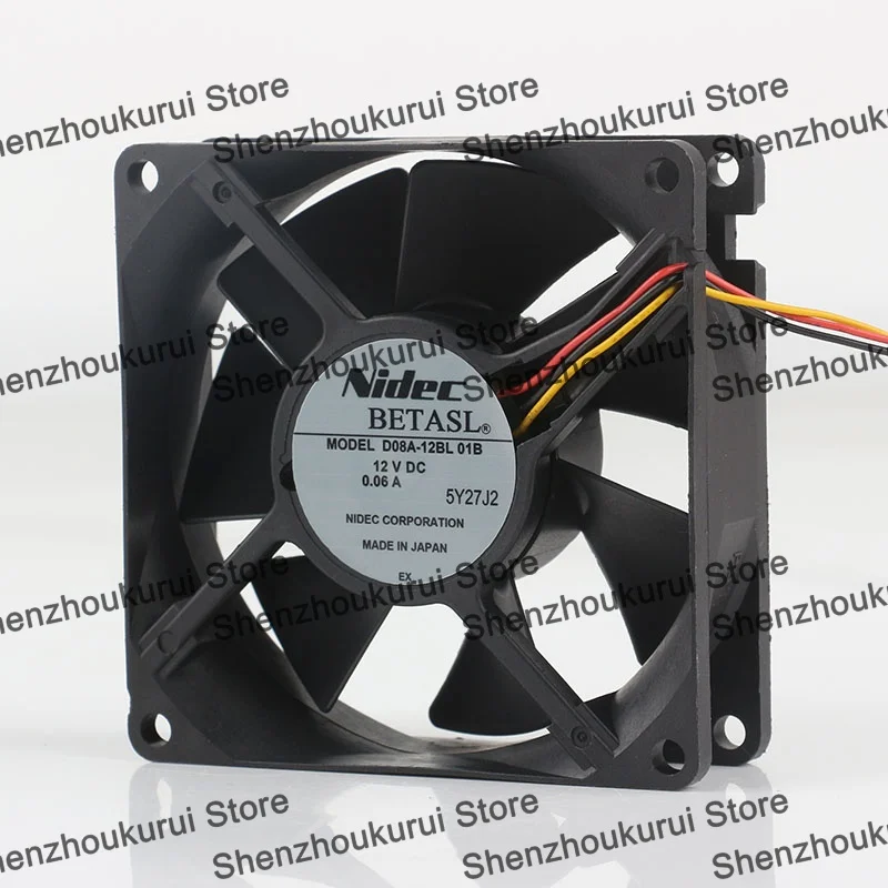 D08A-12BL 01B New Original Nidec 5V 24V 48V DC12V 0.06A AC EC 8025 80X80X25MM 8CM Silent TV case Inverter Three-wire Cooling fan
D08A-12BL 01B New Original Nidec 5V 24V 48V DC12V 0.06A AC EC 8025 80X80X25MM 8CM Silent TV case Inverter Three-wire Cooling fan