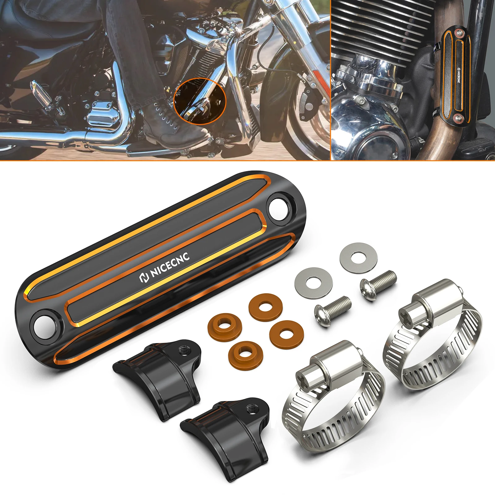 For Harley Road King Road Glide Street Glide Electra Glide Standard Ultra Limited 63mm Exhaust HeadPipe Heat Shield Cover
For Harley Road King Road Glide Street Glide Electra Glide Standard Ultra Limited 63mm Exhaust HeadPipe Heat Shield Cover