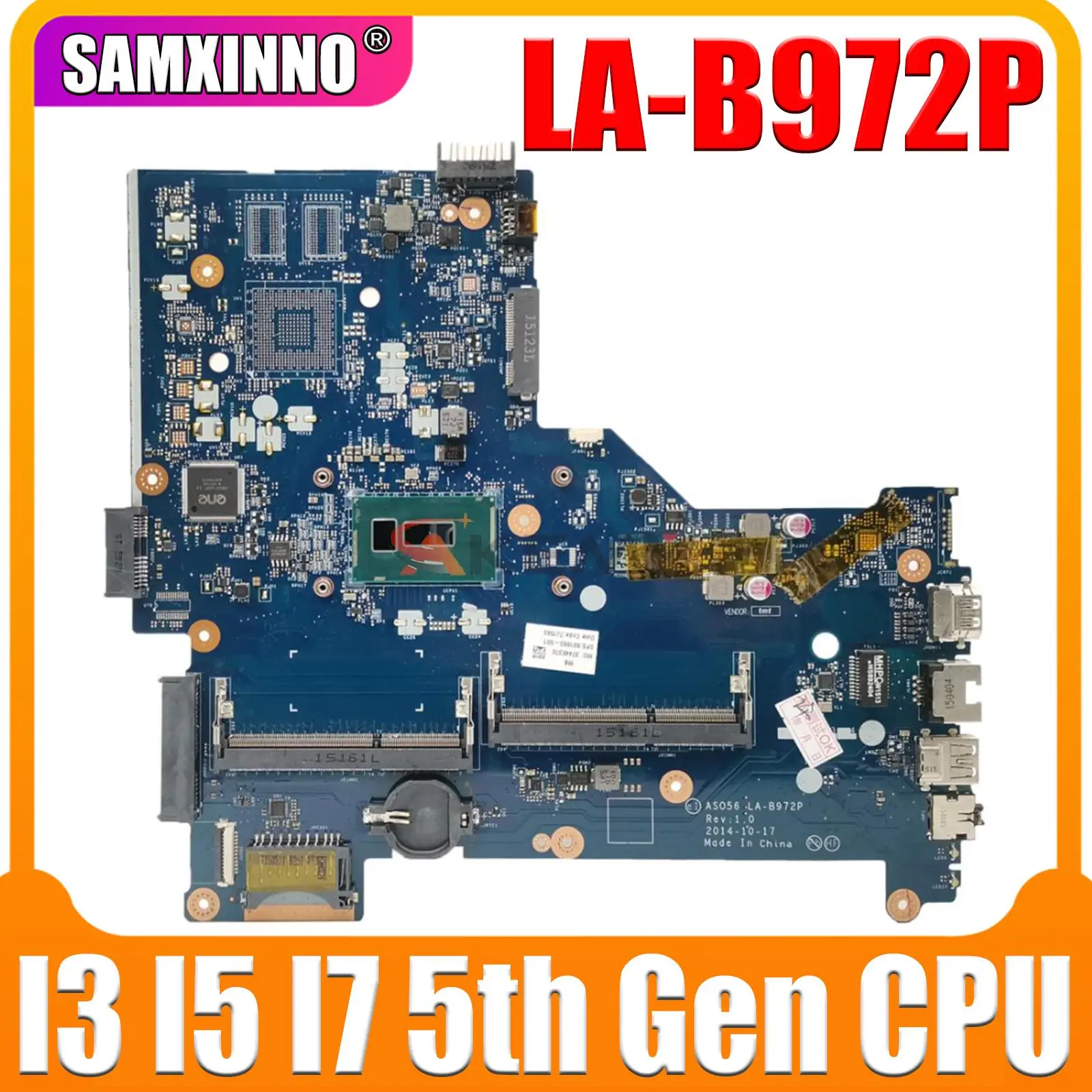 Материнская плата для ноутбука HP Pavilion 15-R 250 G3 LA-B972P с процессором i5-5200U 791454-501, 100% протестировано, ОК
Материнская плата для ноутбука HP Pavilion 15-R 250 G3 LA-B972P с процессором i5-5200U 791454-501, 100% протестировано, ОК
