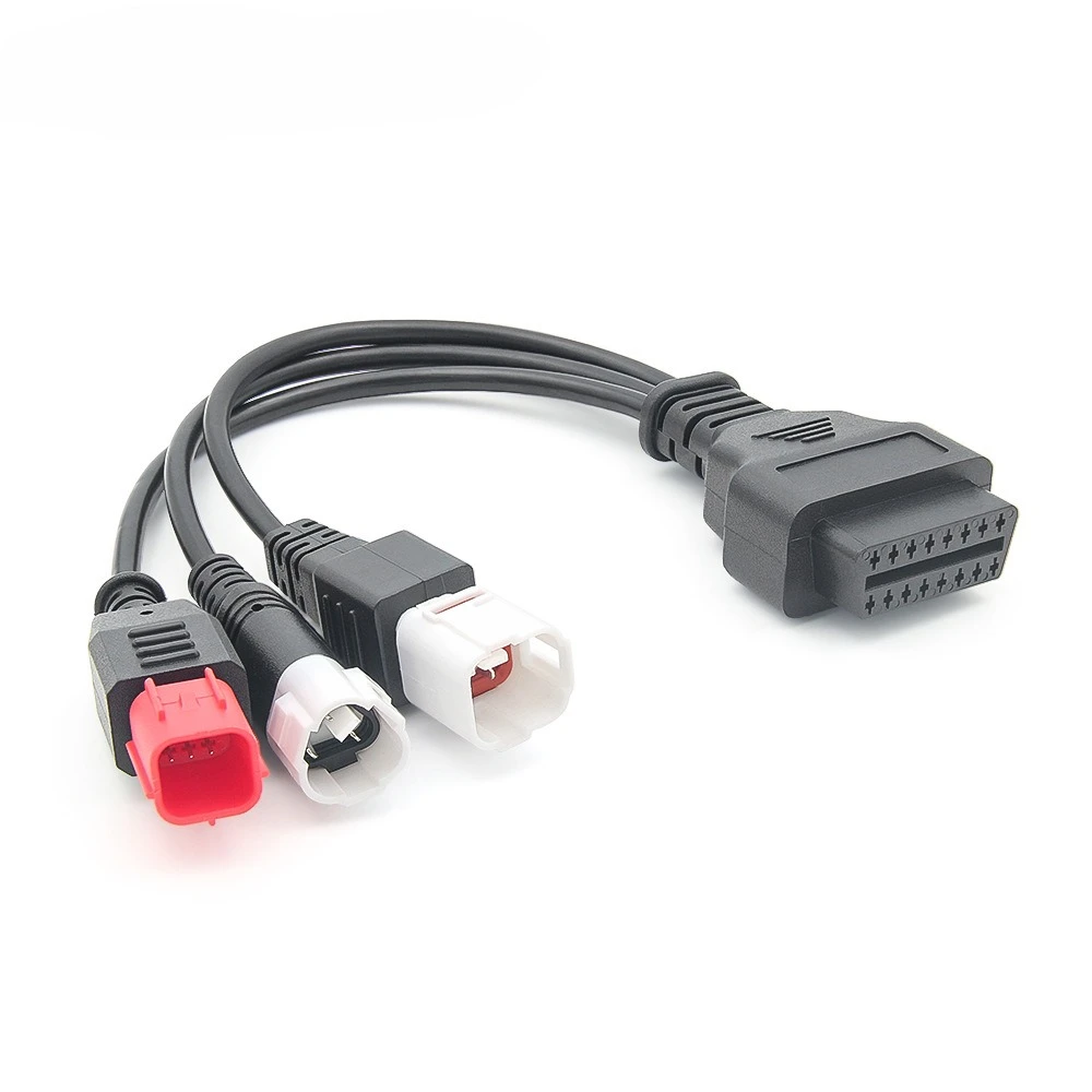 3 in 1 Motorcycle OBD2 Adapter Cable for Yamaha 3pin 4pin For Honda 6pin to OBD2 16PIN Diagnostic Connector Extension Cable New
3 in 1 Motorcycle OBD2 Adapter Cable for Yamaha 3pin 4pin For Honda 6pin to OBD2 16PIN Diagnostic Connector Extension Cable New