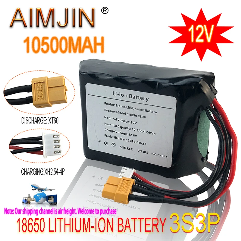 3S3P 12V 10.5Ah 12.6V High Capacity UAV Rechargeable Li-ion Battery for Parrot Disco Various RC Airplane Quadrotor
3S3P 12V 10.5Ah 12.6V High Capacity UAV Rechargeable Li-ion Battery for Parrot Disco Various RC Airplane Quadrotor