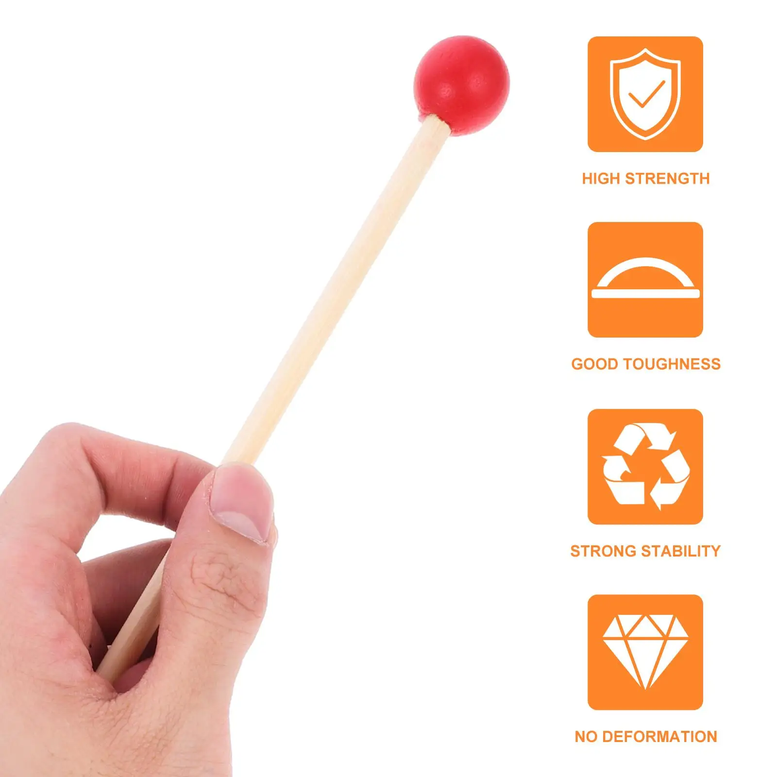 Wooden Drumsticks Durable Mallet Percussion Accessory Kids Toy Musical Tools Long Handles Eco Friendly Beginner
Wooden Drumsticks Durable Mallet Percussion Accessory Kids Toy Musical Tools Long Handles Eco Friendly Beginner