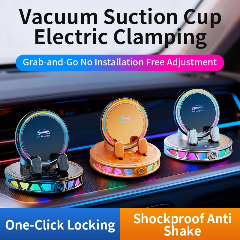New Anti Shake Instrument Panel Navigation Bracket Colorful Atmosphere Light 360 Degree Car Electric Mobile Phone Holder
New Anti Shake Instrument Panel Navigation Bracket Colorful Atmosphere Light 360 Degree Car Electric Mobile Phone Holder