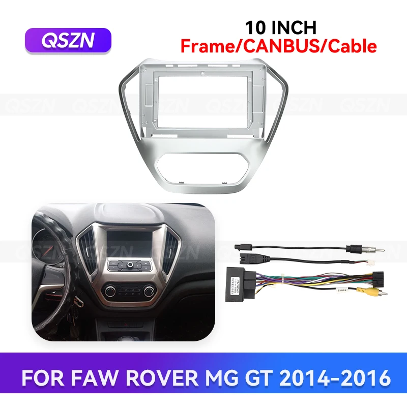QSZN 10 дюймов для SAIC ROVER MG GT 2014-2016 Android автомобильный радиоприемник стерео рамка GPS мультимедийная навигация комплект жгутов проводов
QSZN 10 дюймов для SAIC ROVER MG GT 2014-2016 Android автомобильный радиоприемник стерео рамка GPS мультимедийная навигация комплект жгутов проводов