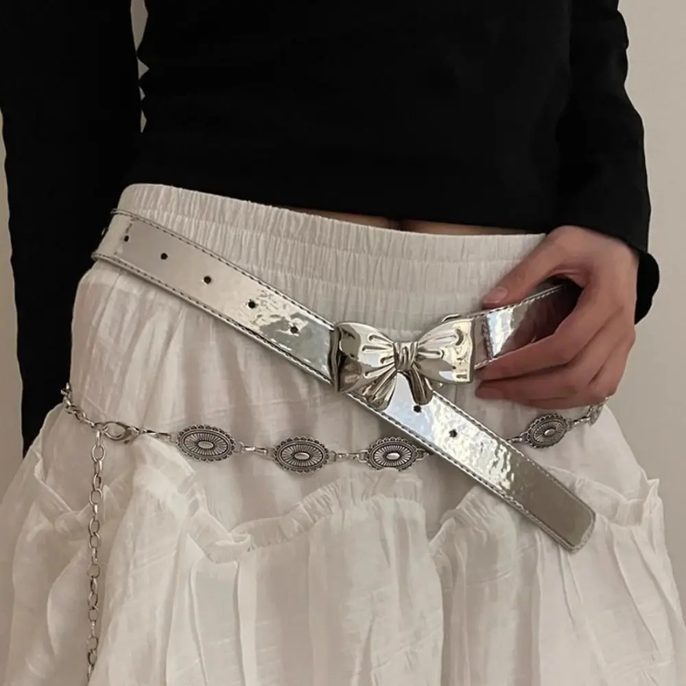 Aesthetic Metal Bowknot Buckle Belt New Fashion Casual Skirt Accessories Jeans Belt Women Retro PU Belts
Aesthetic Metal Bowknot Buckle Belt New Fashion Casual Skirt Accessories Jeans Belt Women Retro PU Belts