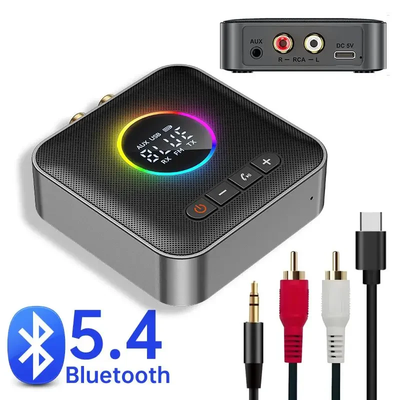 RGB Light Bluetooth 5.4 Аудиоприемник Передатчик DSP Беспроводной адаптер FM USB 3,5 мм AUX RCA Стерео HIFI Музыкальный адаптер
RGB Light Bluetooth 5.4 Аудиоприемник Передатчик DSP Беспроводной адаптер FM USB 3,5 мм AUX RCA Стерео HIFI Музыкальный адаптер