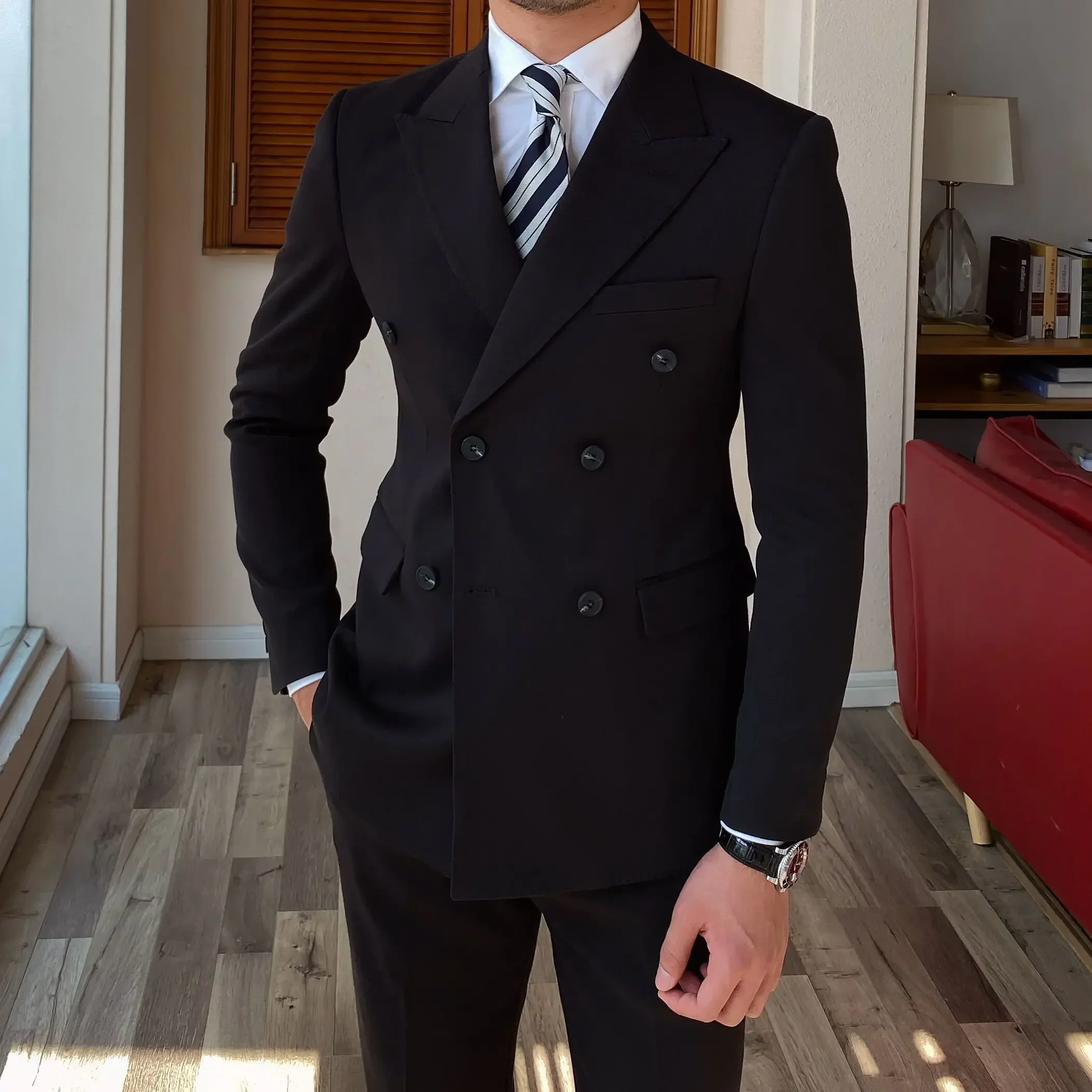 Blazer Youth Full Suit for Men High Quality 2024 2 Piece Outfit Set Man Double Breasted Casual Classic New In Ceremony Clothing
Blazer Youth Full Suit for Men High Quality 2024 2 Piece Outfit Set Man Double Breasted Casual Classic New In Ceremony Clothing