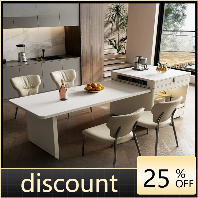 LH high-grade rock slab island dining table integrated household retractable cream wind guide table
LH high-grade rock slab island dining table integrated household retractable cream wind guide table