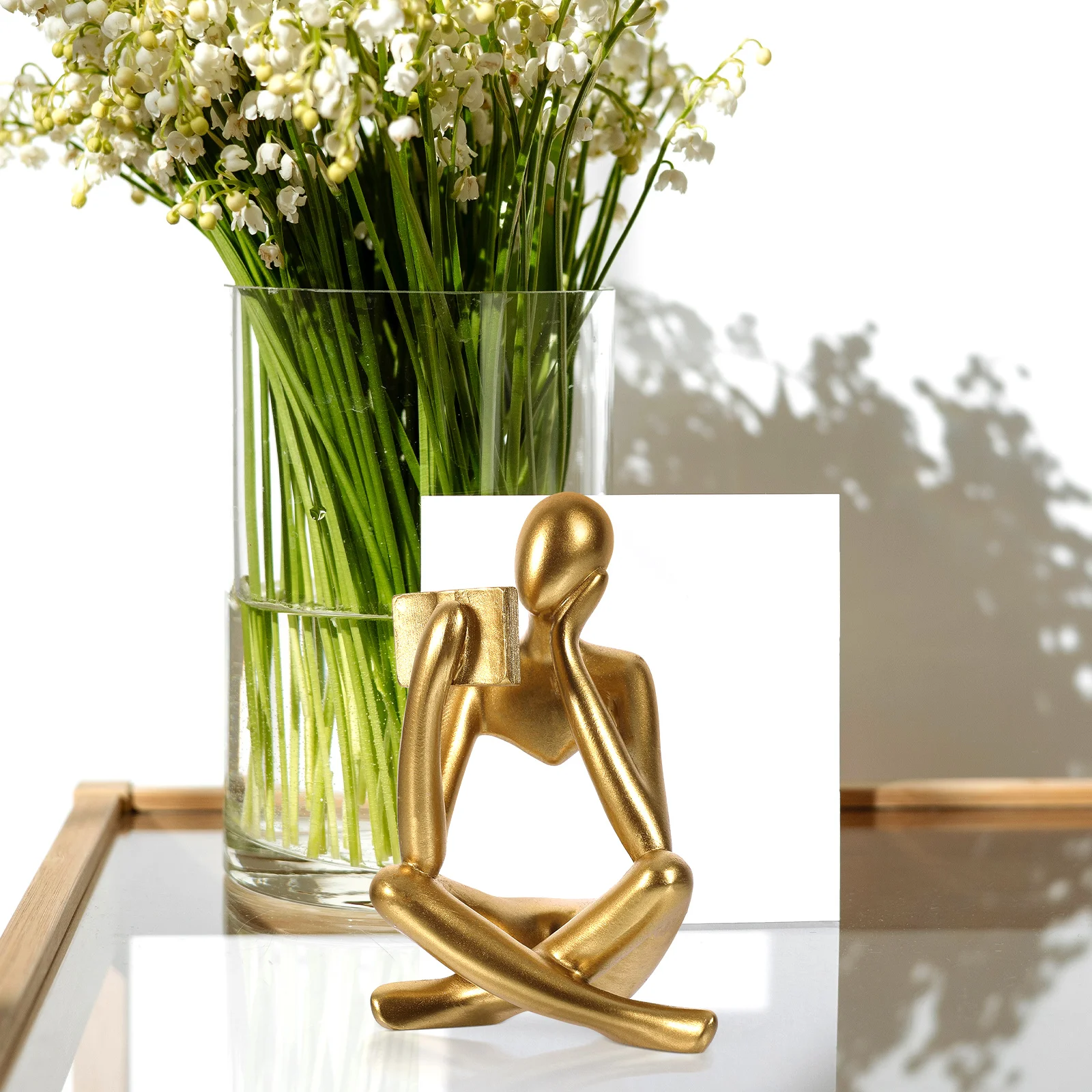 Abstract Thinker Statue Gold Resin Craft Figurine Decor Desktop Shelf Living Room Study Bedroom Office Ornament
Abstract Thinker Statue Gold Resin Craft Figurine Decor Desktop Shelf Living Room Study Bedroom Office Ornament