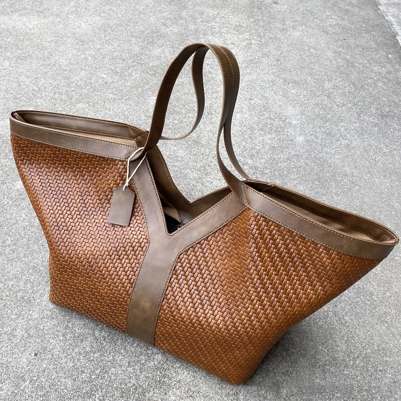 Brand Y Shaped Woven Shoulder Bag European Retro Large Tote Multilayer Shopping Bag With Coin Purse Casual Daily Storage Handbag
Brand Y Shaped Woven Shoulder Bag European Retro Large Tote Multilayer Shopping Bag With Coin Purse Casual Daily Storage Handbag