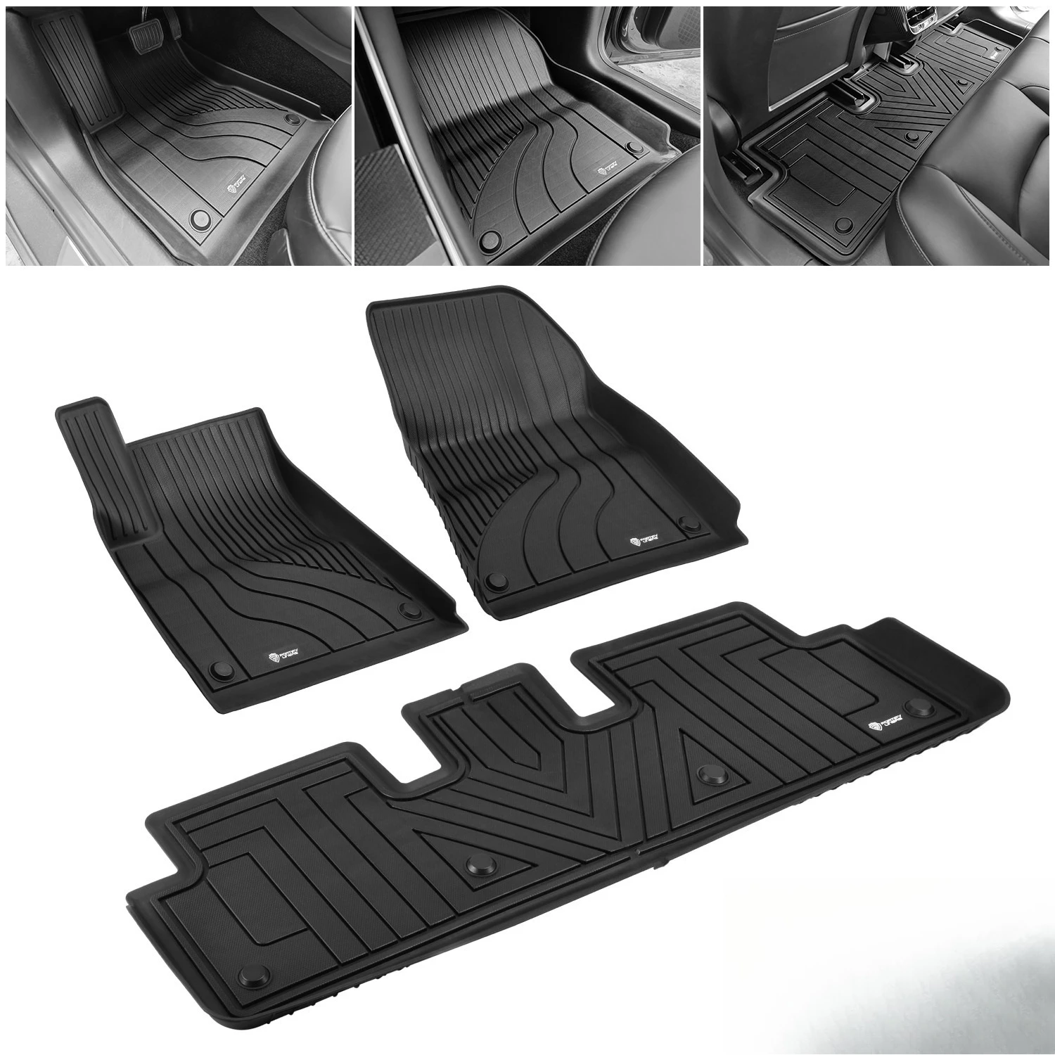 For 17-20 Tesla Model 3 TPE Front/Rear 3D Molded All-Weather Floor Liners Mats
For 17-20 Tesla Model 3 TPE Front/Rear 3D Molded All-Weather Floor Liners Mats