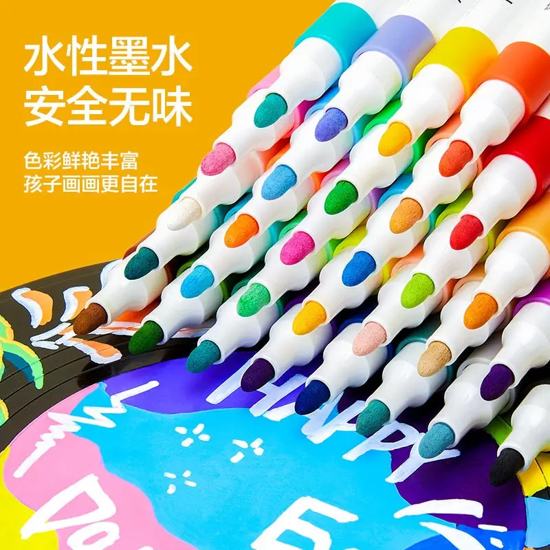 Opaque Acrylic Paint Markers for Kids & Students - Waterproof Layering Art Pens for DIY Crafts, Rock Painting & School Projects
Opaque Acrylic Paint Markers for Kids & Students - Waterproof Layering Art Pens for DIY Crafts, Rock Painting & School Projects
