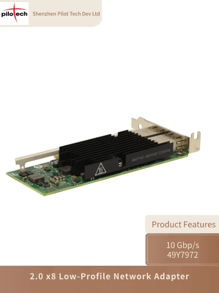 Подержанный низкопрофильный сетевой адаптер 49Y7972 X540-T2 с 2 портами RJ-45 10GBase-T PCI Express 2,0 x8 для сервера Systeem X
Подержанный низкопрофильный сетевой адаптер 49Y7972 X540-T2 с 2 портами RJ-45 10GBase-T PCI Express 2,0 x8 для сервера Systeem X
