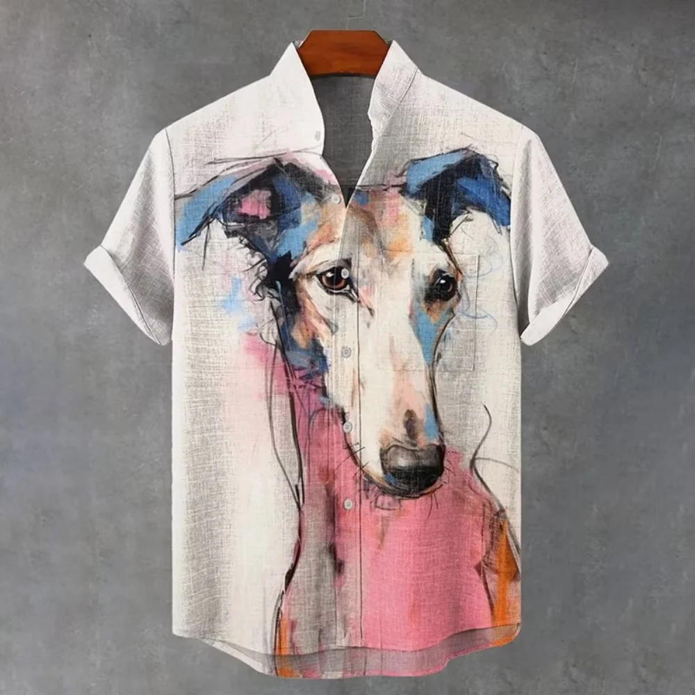 New Chinese style Kung Fu Sausage Dog Tiger Ink Printed Men's Short sleeved Shirt in Rice and Hemp Casual Shirt
New Chinese style Kung Fu Sausage Dog Tiger Ink Printed Men's Short sleeved Shirt in Rice and Hemp Casual Shirt