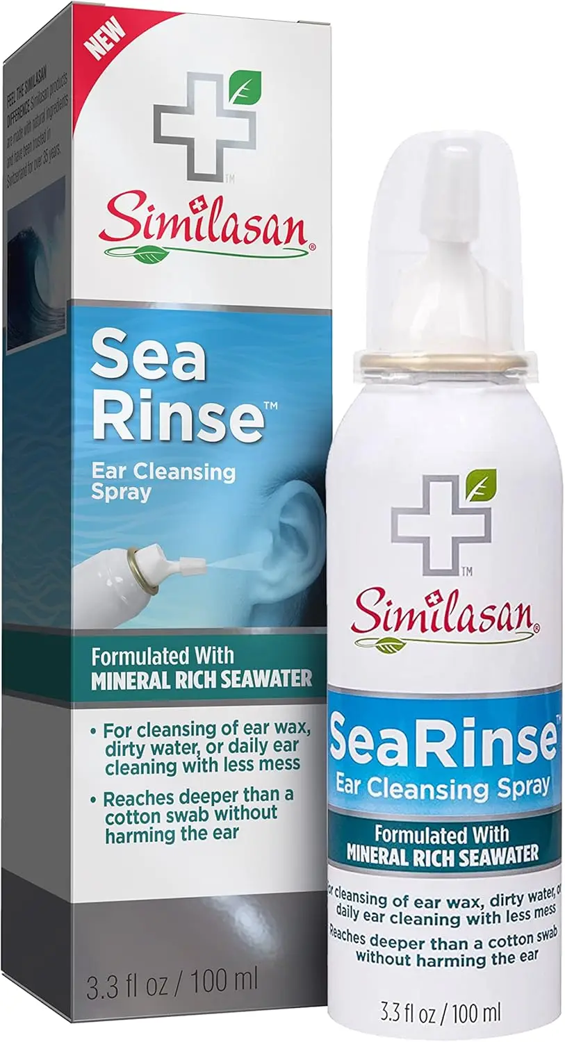 Similasan SeaRinse Ear Cleansing Spray for Ear Cleaning and Ear Wax, 3.3 Fl Oz
Similasan SeaRinse Ear Cleansing Spray for Ear Cleaning and Ear Wax, 3.3 Fl Oz