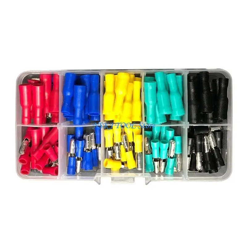 L8RC Durable Electrical Connectors with Cold Pressed Insulated Terminals Connectors (100 Piece Set)
L8RC Durable Electrical Connectors with Cold Pressed Insulated Terminals Connectors (100 Piece Set)
